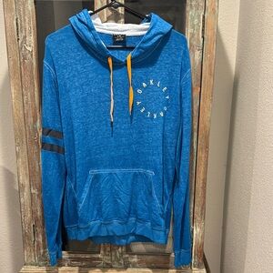 Oakley Vibrant Blue Hoodie with Orange and Black Accents